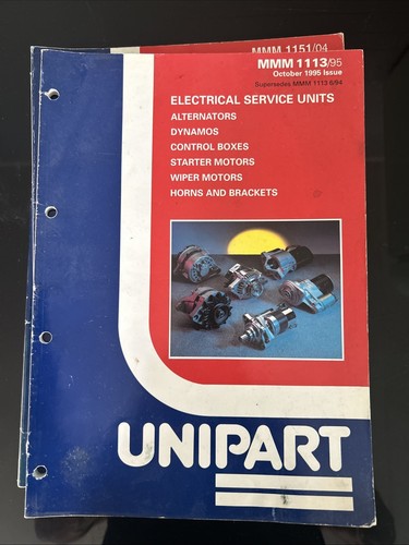 Unipart parts catalogues 10 - catalogues, x