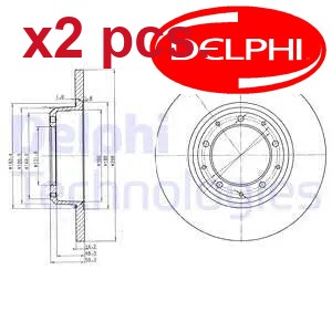 Pcs rear brake disc set - pcs,