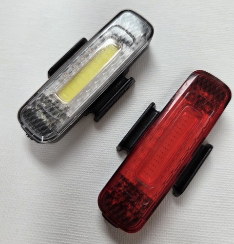 Bike head and rear lights - and,