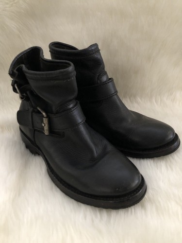 Ash black leather - ash,