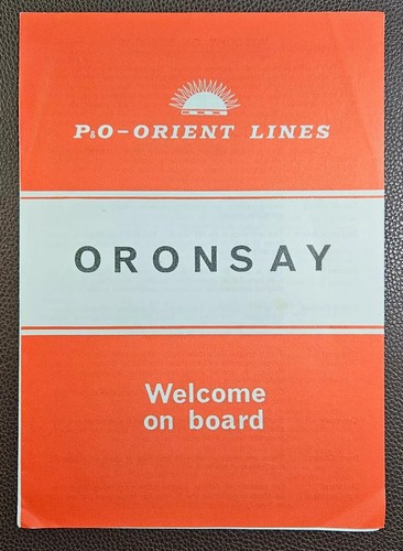 1960 s oronsay - s.s.,