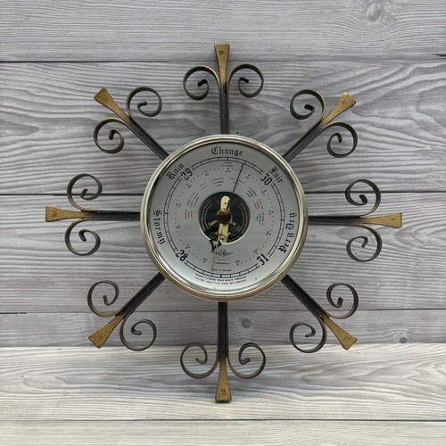 Sunburst barometer mid century - sunburst,