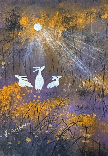 Aceo original moonbeams - aceo,