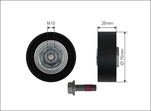 New deflection guide pulley - deflection/guide,