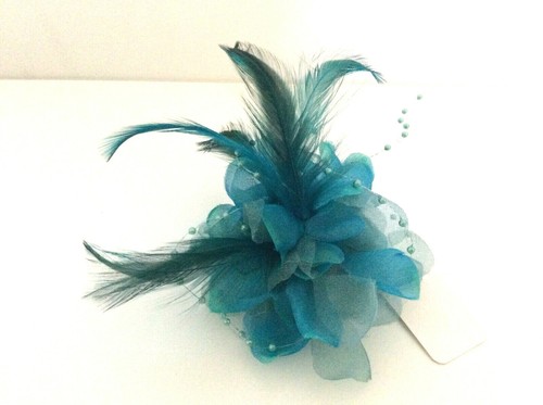 Women blue rose fascinator - women's,