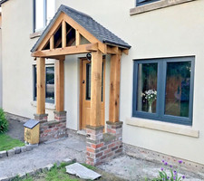 SOLID OAK PORCH KIT. HANDMADE
