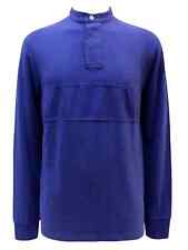 White Stuff Men’s Long Sleeve Panelled Grandad Hollington Rugby Shirt - Blue