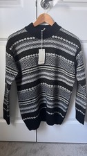 Sunspel Lambswool Fairisle ChristmasSweater/Jumper - Small RRP £400