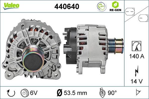 Alternator valeo 440640 - alternator,