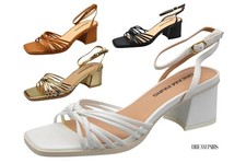 Womens Ankle Strap Block Mid