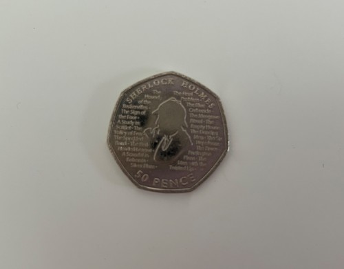 Sherlock holmes 50p - sherlock,