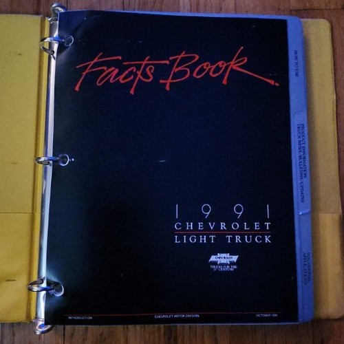1991 chevy truck data book - 1991,