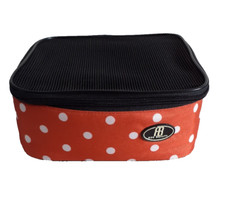 Roo Beauty Red White Black Polka Dot Carry Case Holding 25 Nail Varnish Bottles