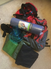 Camping Equipment Job Lot. Please view photographs and description for details.