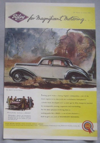 1954 riley litre saloon - riley, 1.5-litre