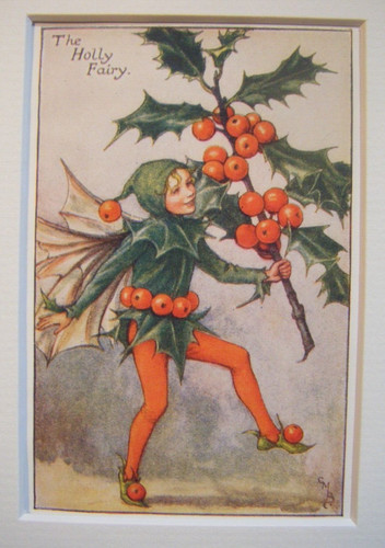 Vintage flower fairies print - vintage,