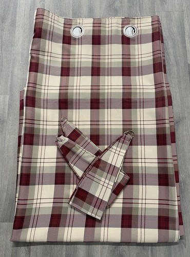 Dunelm balmoral red - red, check