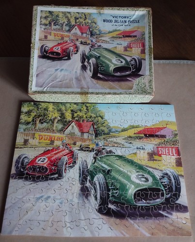 Vintage victory wooden jigsaw - victory,