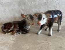 VINTAGE HEREFORD COW & CALF