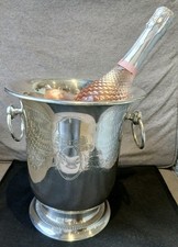 Large Metal Ice Bucket with Detailing