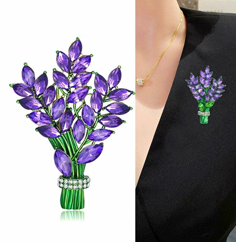 Purple green crystal - purple,