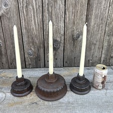 Three Salvage Cast Iron Fire
