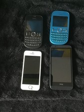 4 X Mobile Phone Job Lot Untested/ spares Apple, Nokia, HTC