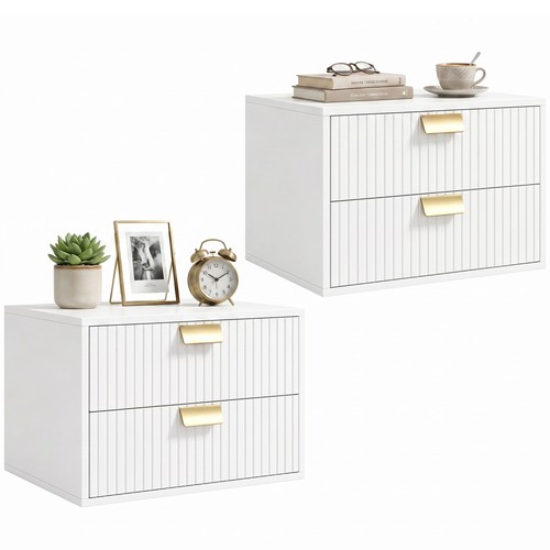 Homcom 2pcs modern floating - modern,