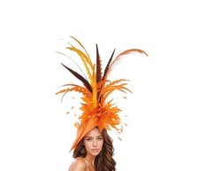 Large Orange Tangerine Ascot