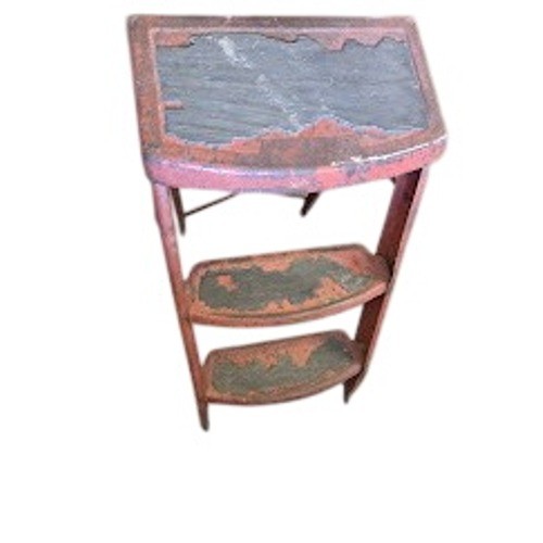 Vintage red metal step - vintage,