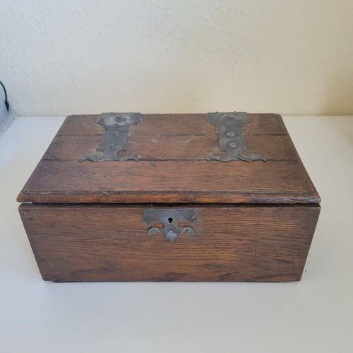 Antique wooden storage chest - wooden,