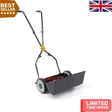 Eco-Friendly Manual Lawn Mower - 30cm Cutting Width & 4 Adjustable Heights