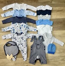 Premature Tiny Baby Boys 14 Piece Clothes Set  Bundle– All Up to 6lbs / 2.7kg