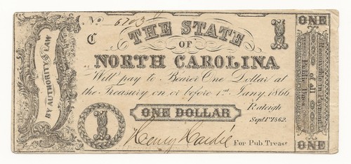 1862 obsolete currency state - 1862,