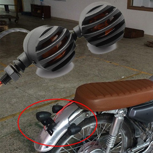 Black motorcycle turn - 2x,