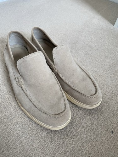 Zara men beige suede slip - men's, slip-on