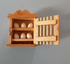 Vintage Bodo Hennig Egg box cupboard dollshouse miniatures furniture collectable