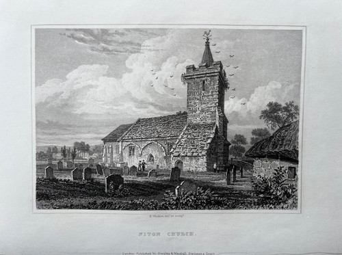 1834 antique print niton - antique, print: