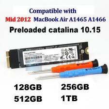 New 128GB 256GB 512GB 1TB SSD For Mid 2012 Apple Macbook Air A1465 A1466 EMC2558