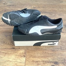 Puma - Men’s Uk 9 - Mostro - Black White Leather Trainers - Excellent Condition