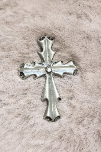 Vintage handmade silver cross - vintage,