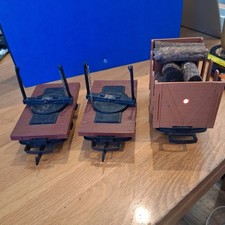 LGB G Scale X 3 Wagons. 2 Beam