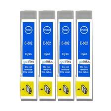 4 Cyan Ink Cartridges for