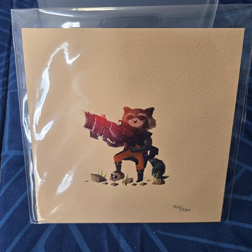 Olly moss rocket raccoon print - raccoon,