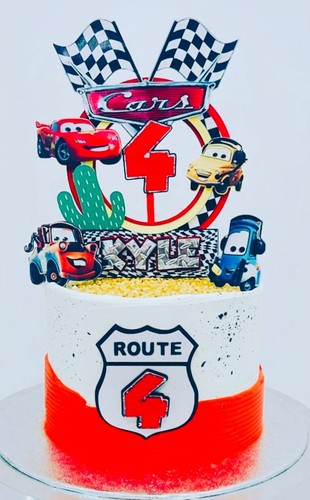 Personalized cars cake - personalized,