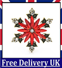 Christmas Snowflake Brooch