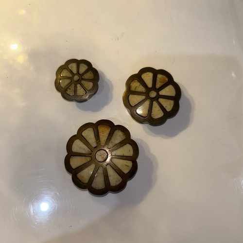Trio mother pearl brass - pearl, &