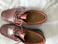 Mens Clarks Rounded Toe Formal Wide Fit Lace Up Leather Shoes