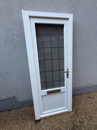 Upvc door glaze white - glaze,