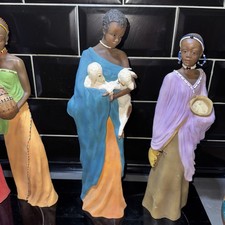 Soul Journeys Maasi Statue nuru holder of dreams by Stacy Bayne lded 843 of 4500